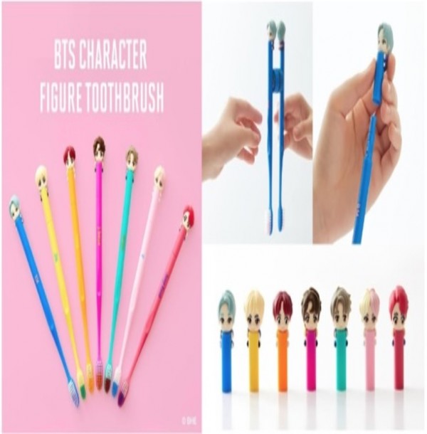 BTS Character Figure Toothbrush Set_1P